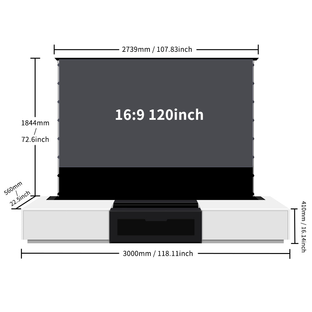 100-120 inch Laser TV Cabinet for Home Theater