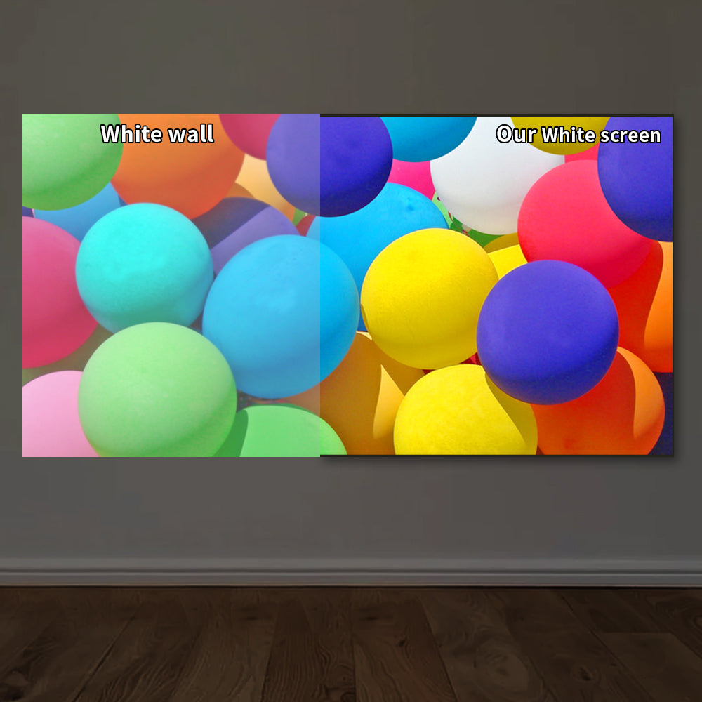 Fixed Frame White Cinema Projection Screen for All Types Projector