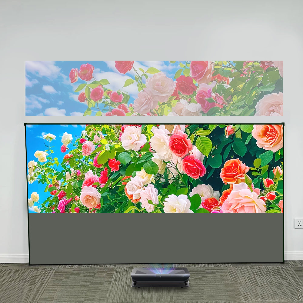 Best Quality ALR/CLR PET Crystal CBSP Fixed Frame Projector Screen For  Ultra Short Throw Projector