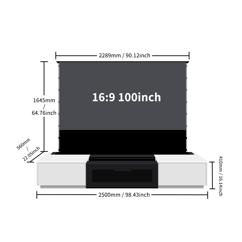 100-120 inch Laser TV Cabinet for Home Theater