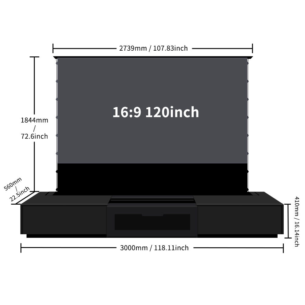 100-120 inch Laser TV Cabinet for Home Theater