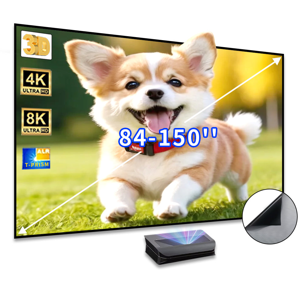 Fixed Frame T Prism ALR Projector Screen For Ultra Short Throw 4K Projector