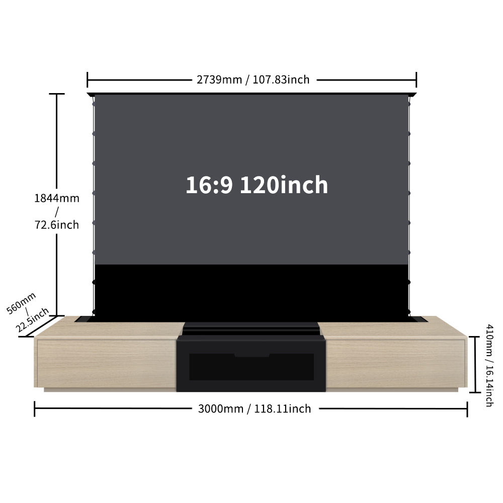 100-120 inch Laser TV Cabinet for Home Theater